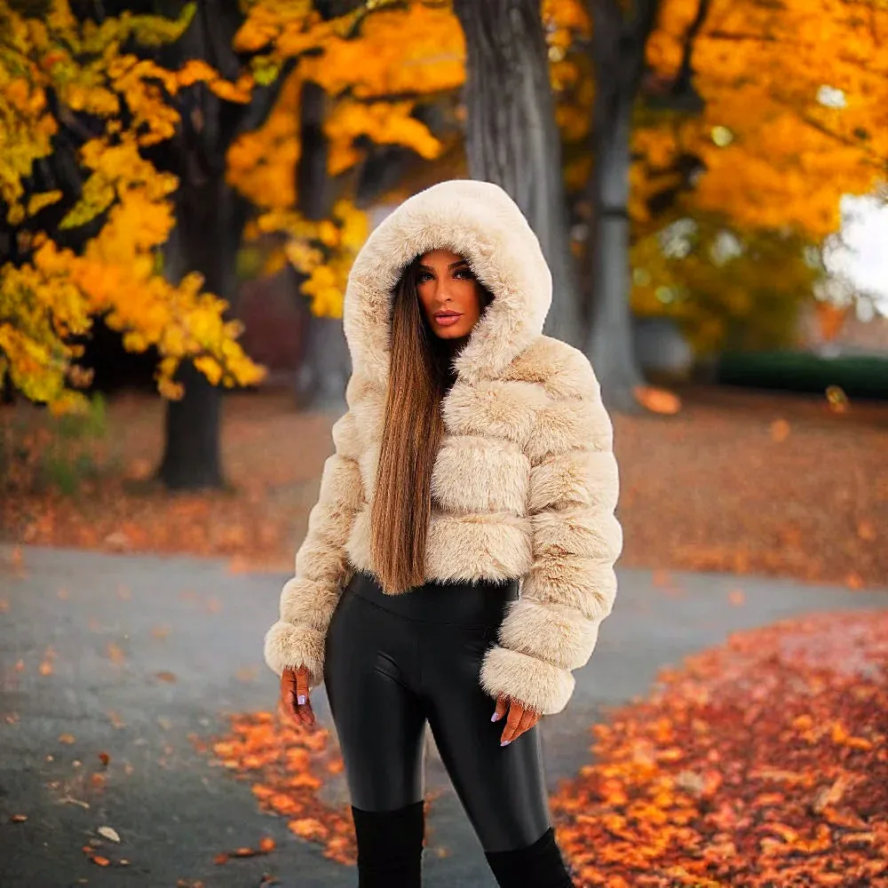Fluffy Short Faux Fur Coat