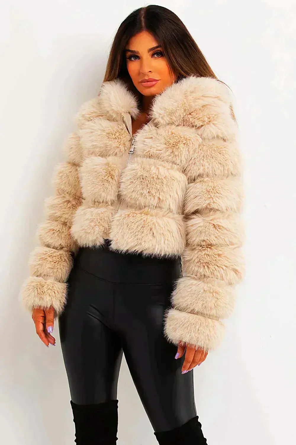Fluffy Short Faux Fur Coat