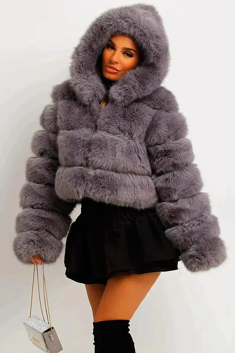 Fluffy Short Faux Fur Coat