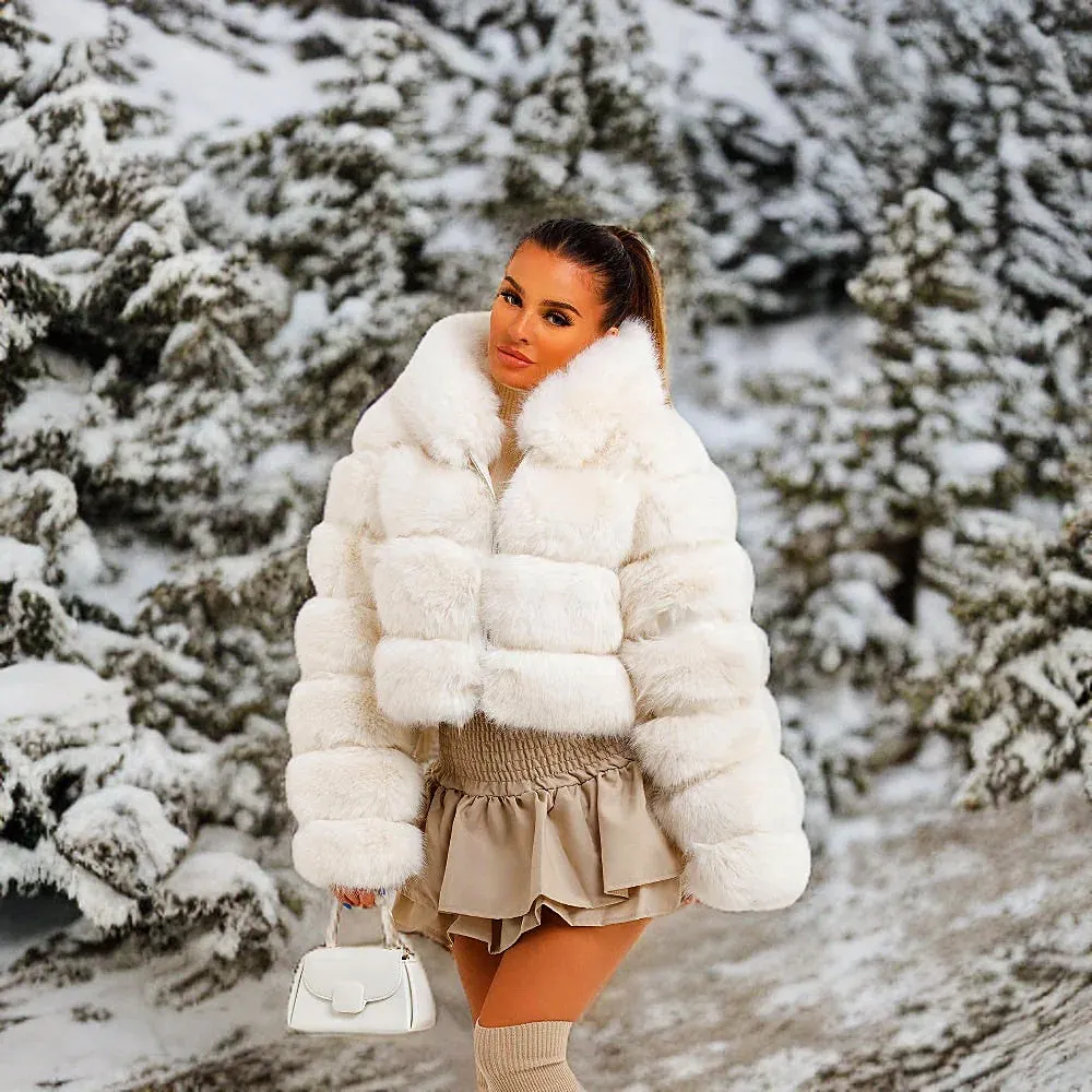 Fluffy Short Faux Fur Coat