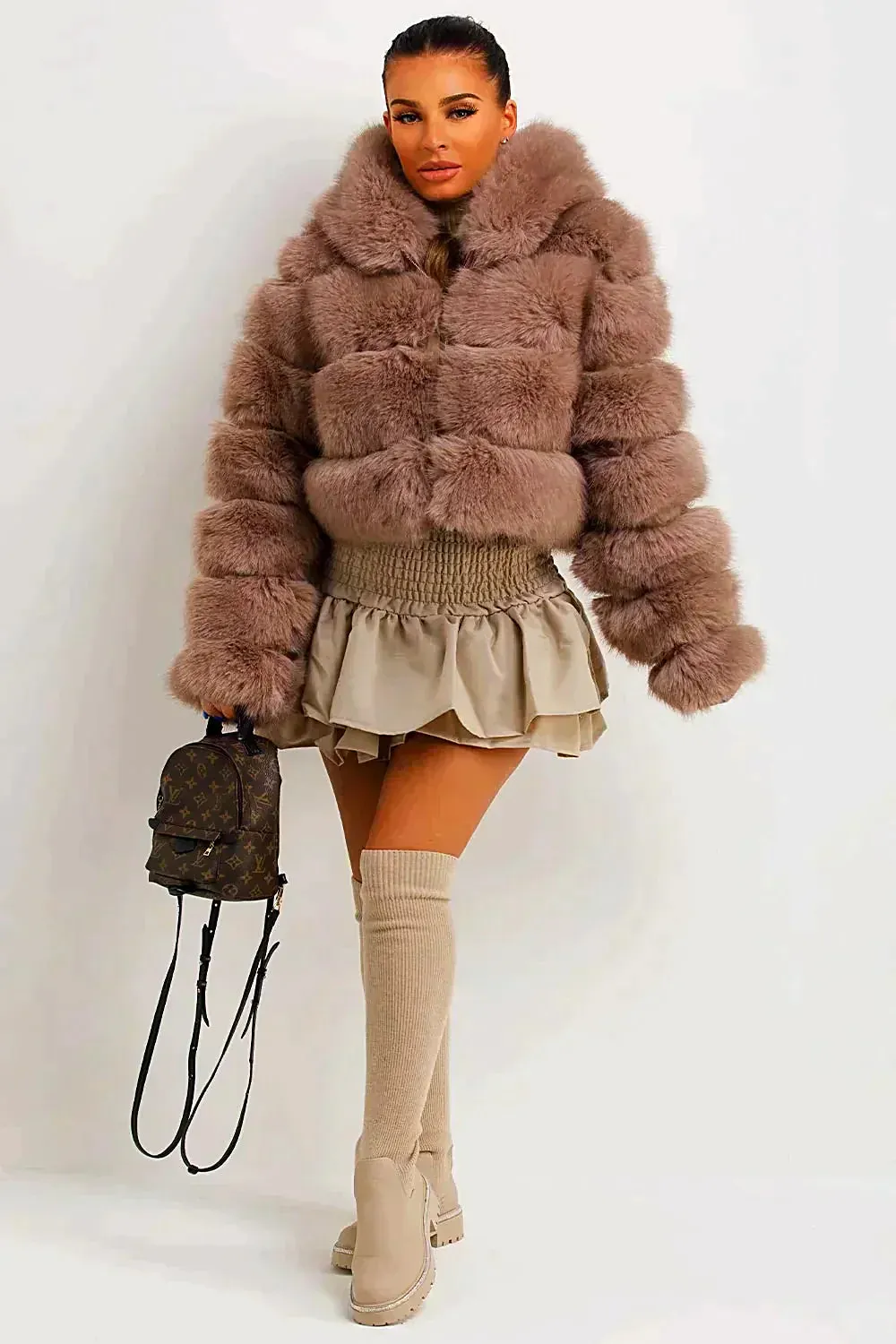 Fluffy Short Faux Fur Coat