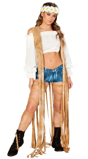 Fringe Faux Suede Vest