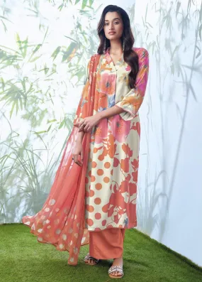 Ganga Unstitched Woolen Pashmina Winter Suit Dress Material for Women
