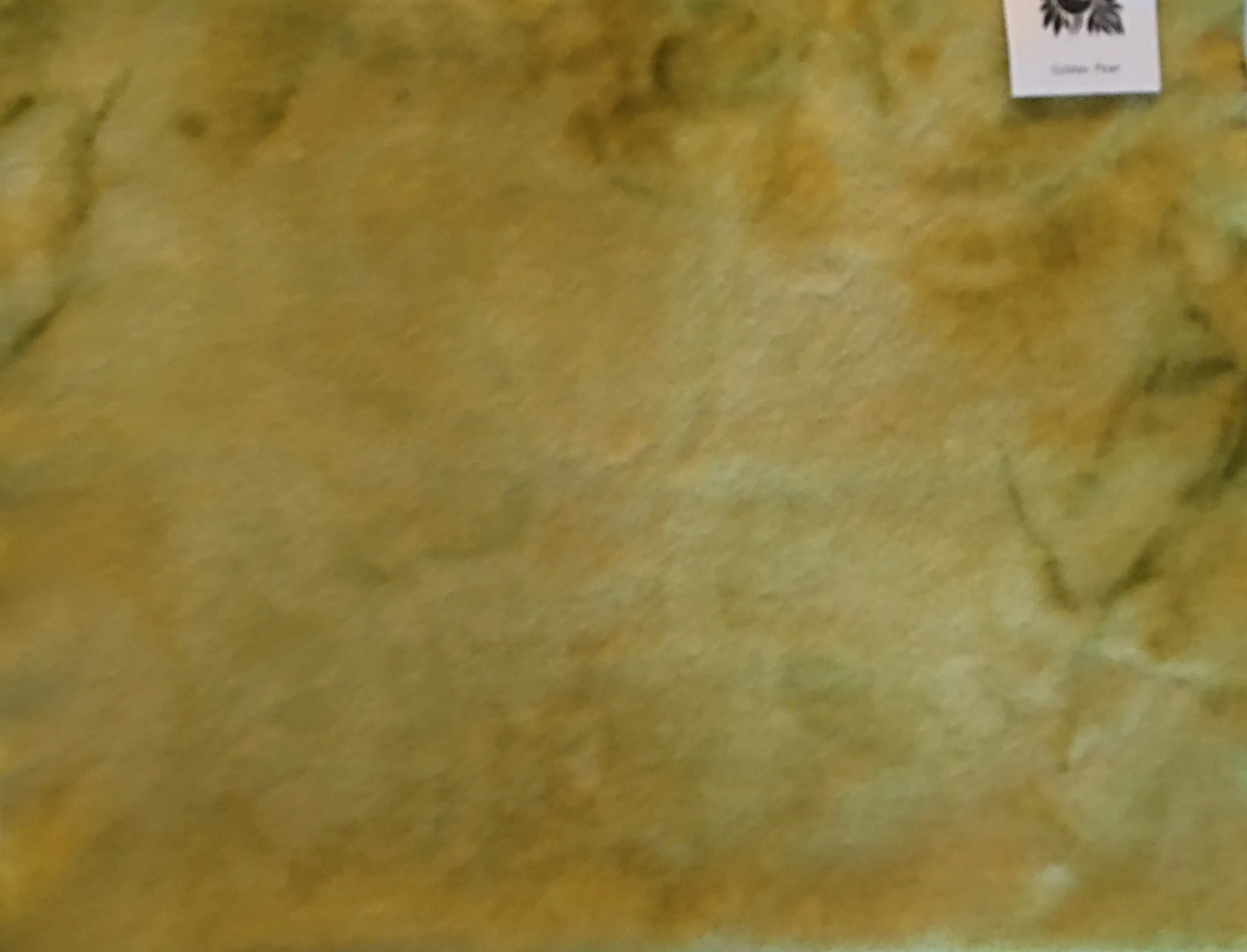 GOLDEN PEAR Hand Dyed Fat EIGHTH Wool Fabric for Wool Applique and Rug Hooking