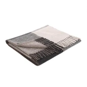 Herringbone Wool Knee Blanket- Taupe