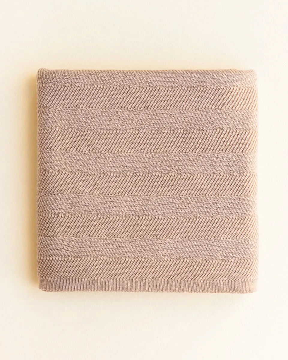 Hvid Blanket Freddie | Rose