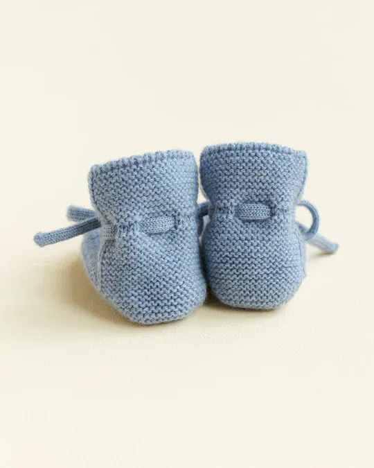 Hvid Booties | Light Blue