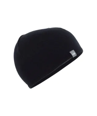 Icebreaker Pocket Hat Black/Gritstone Hthr