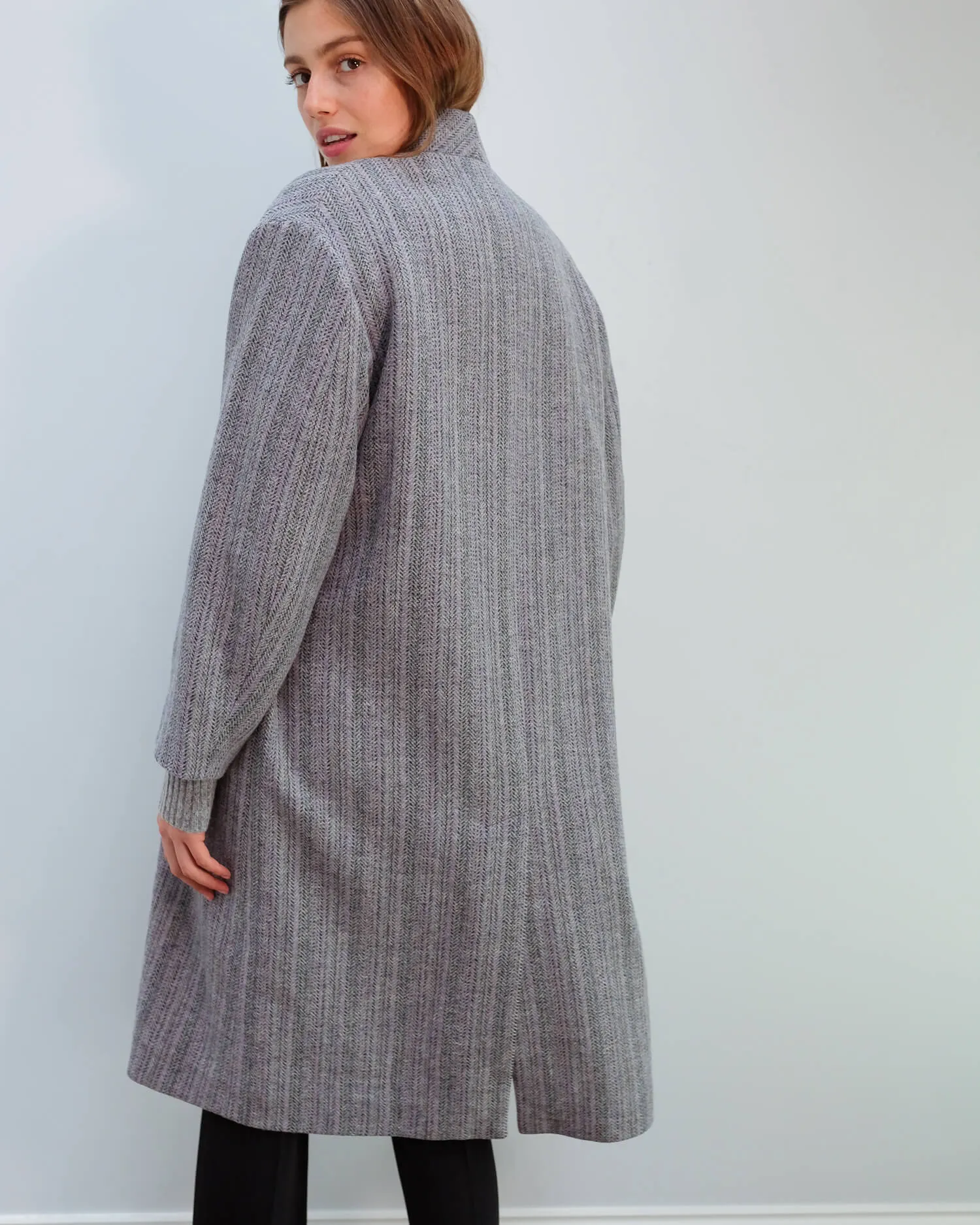 IM Henlo coat in greyish blue