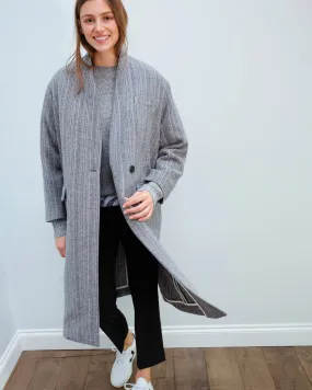 IM Henlo coat in greyish blue