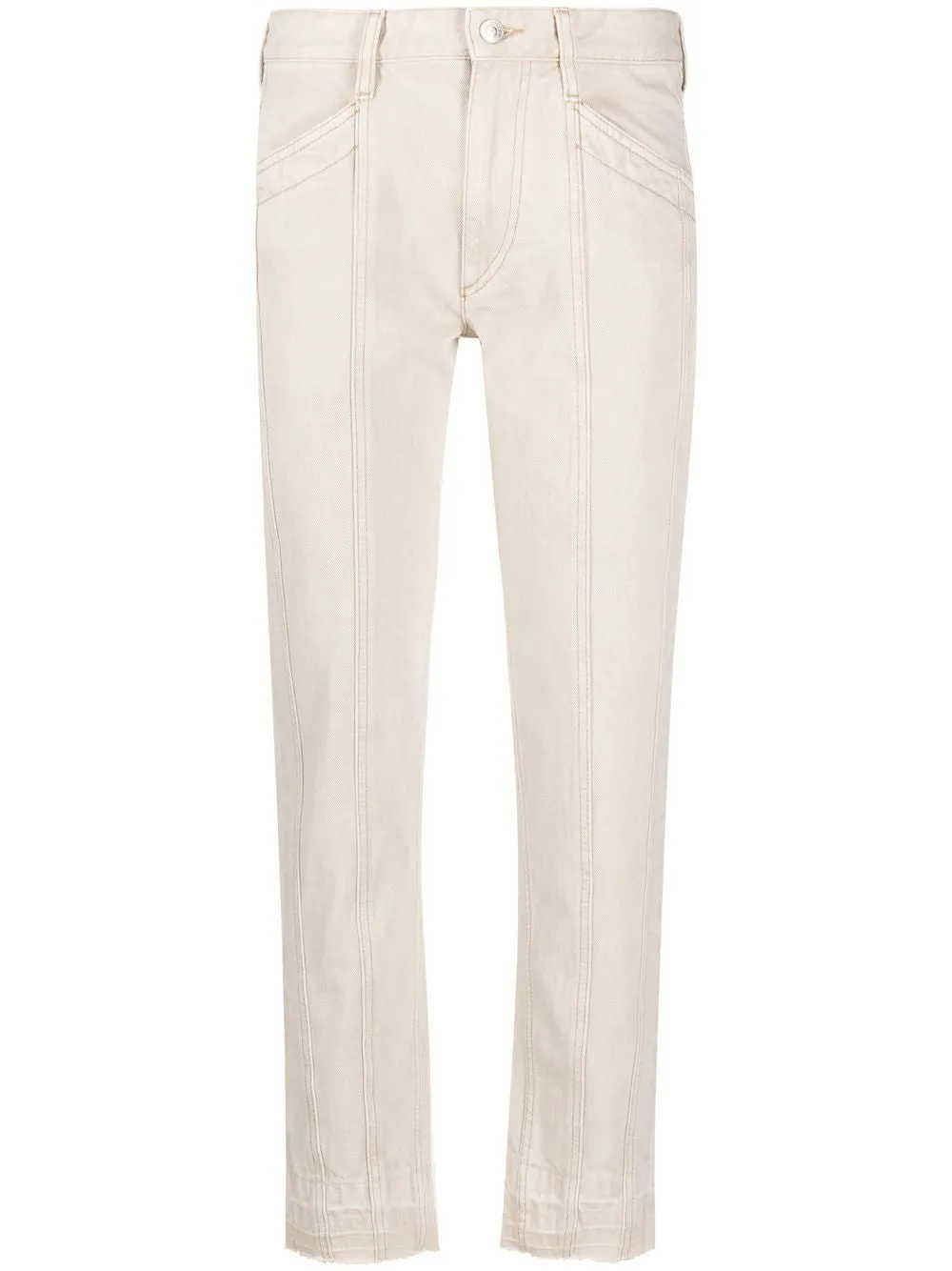 ISABEL MARANT ETOILE Ecru Denim Pants - SS23 Collection for Women