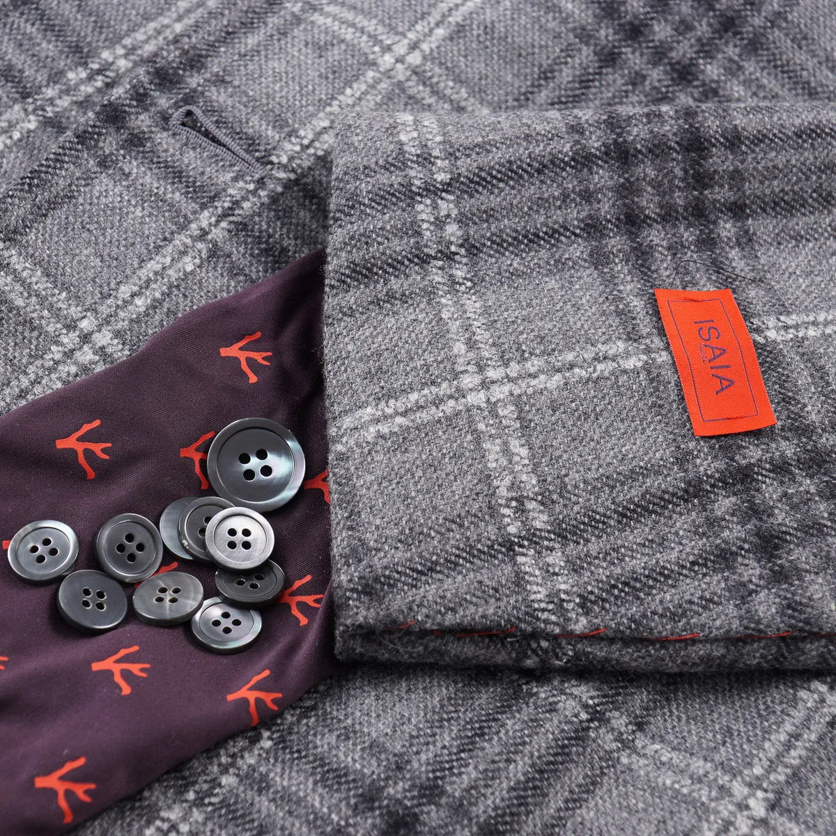 Isaia Llama-Wool-Silk Sport Coat