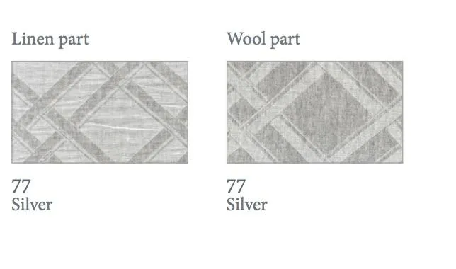 Leo Linen/Wool Jacquard Bedding by Dea Linens