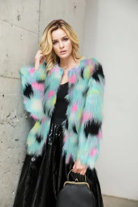 Light Blue Fur Coat