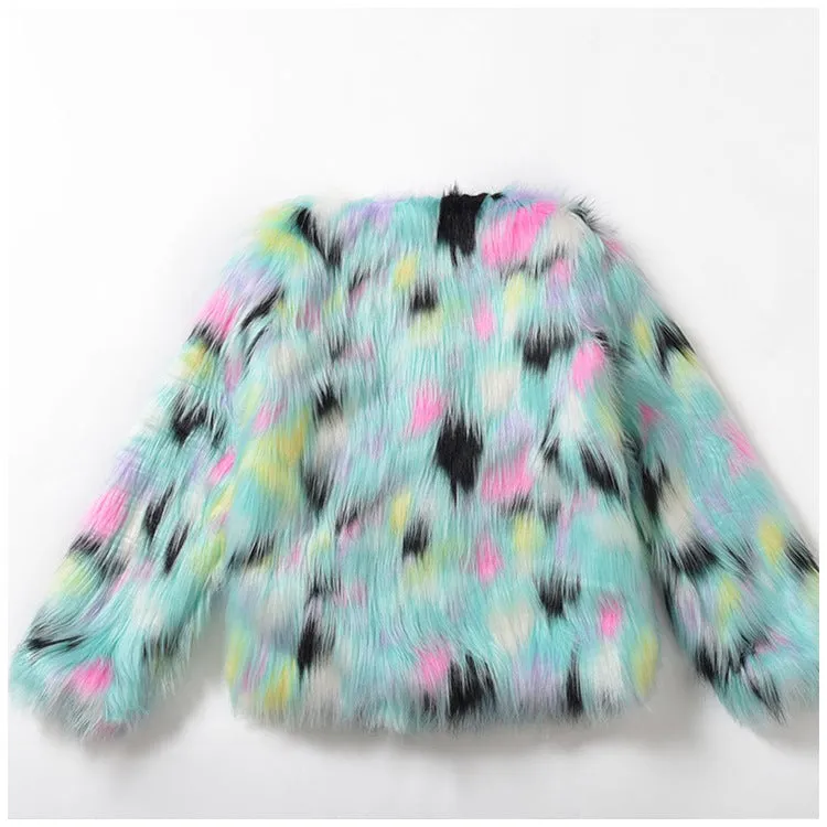 Light Blue Fur Coat