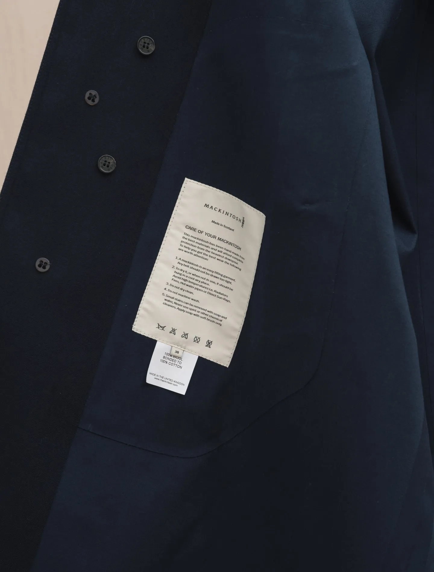 Limited Edition Selwyn Bonded Wool - Gabucci 30 Navy