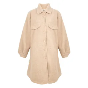 Lucerne Boiled Wool Coat in Beige