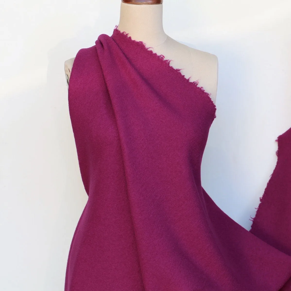 Magenta May Boiled Wool