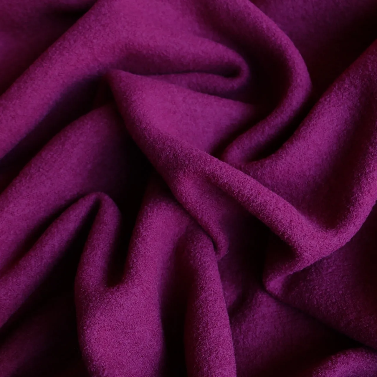 Magenta May Boiled Wool