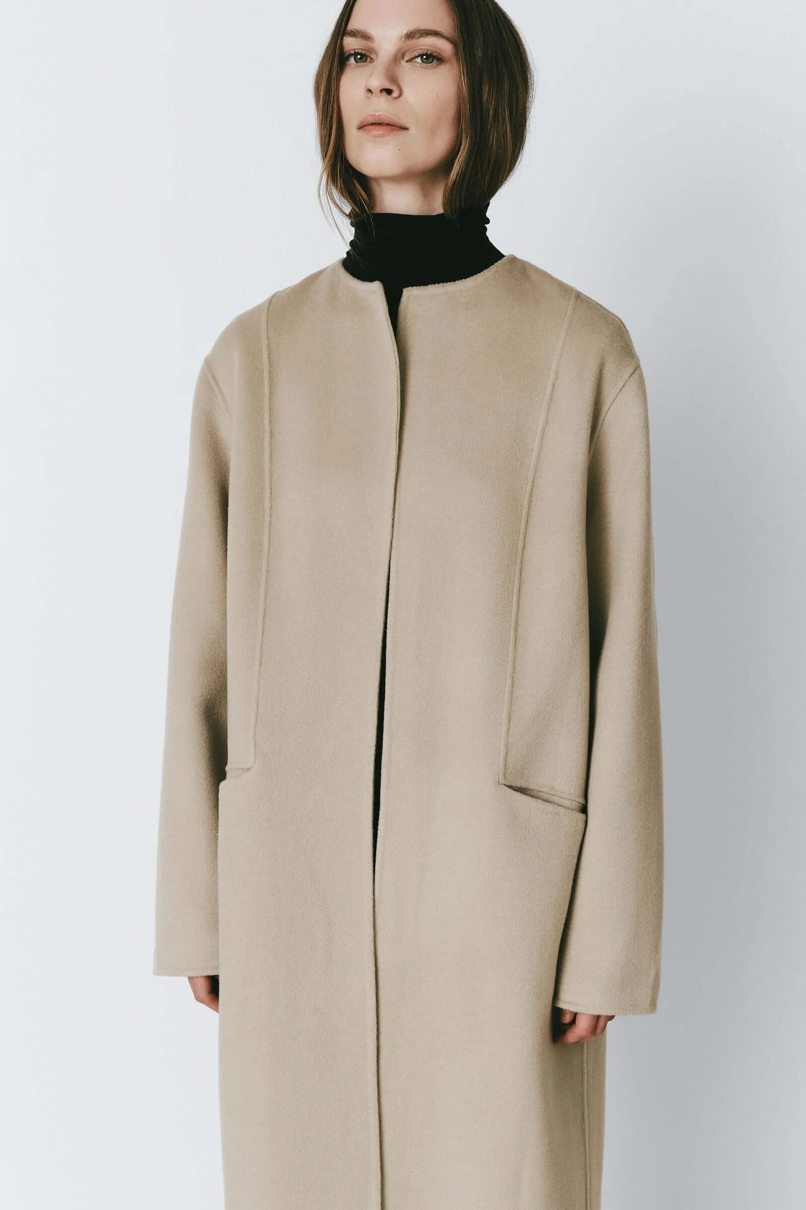 Mathé Belted Double-Faced Coat