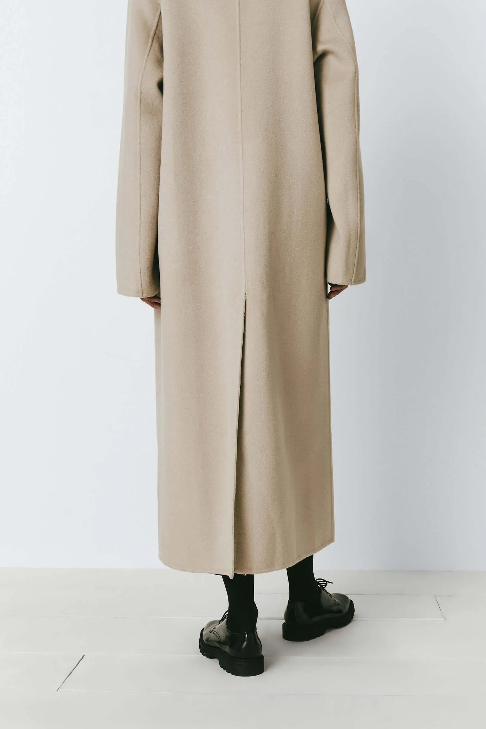 Mathé Belted Double-Faced Coat