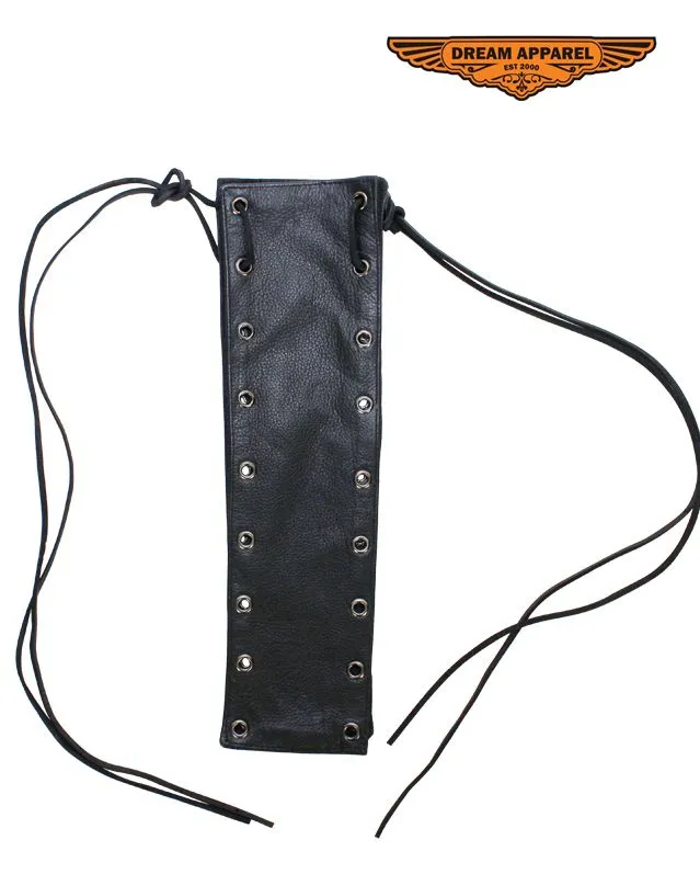 Mens Naked Cowhide Leather Vest Extender 9 hole