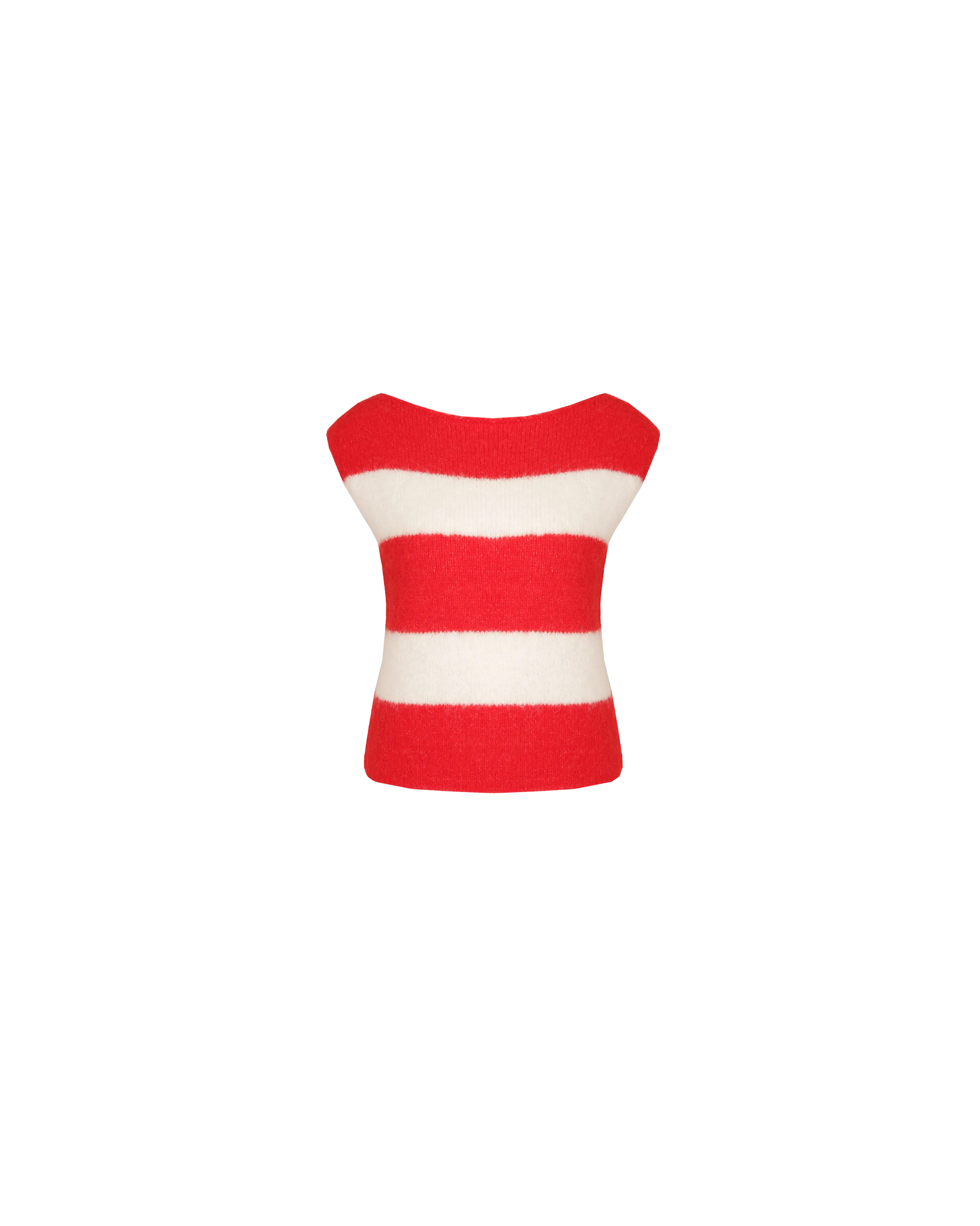 MILO VEST CHERRY STRIPE