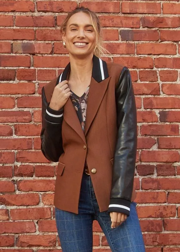Mixed Media Blazer
