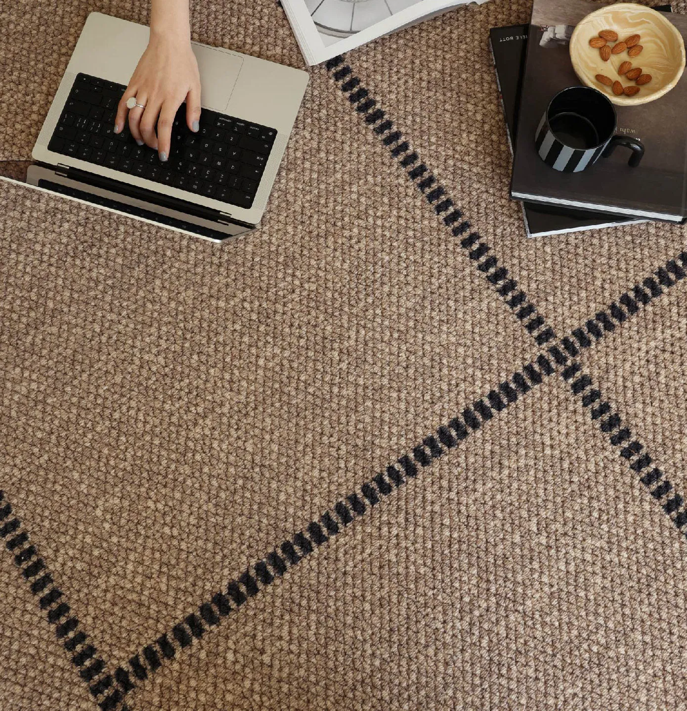 Mocha Color Wool Carpets