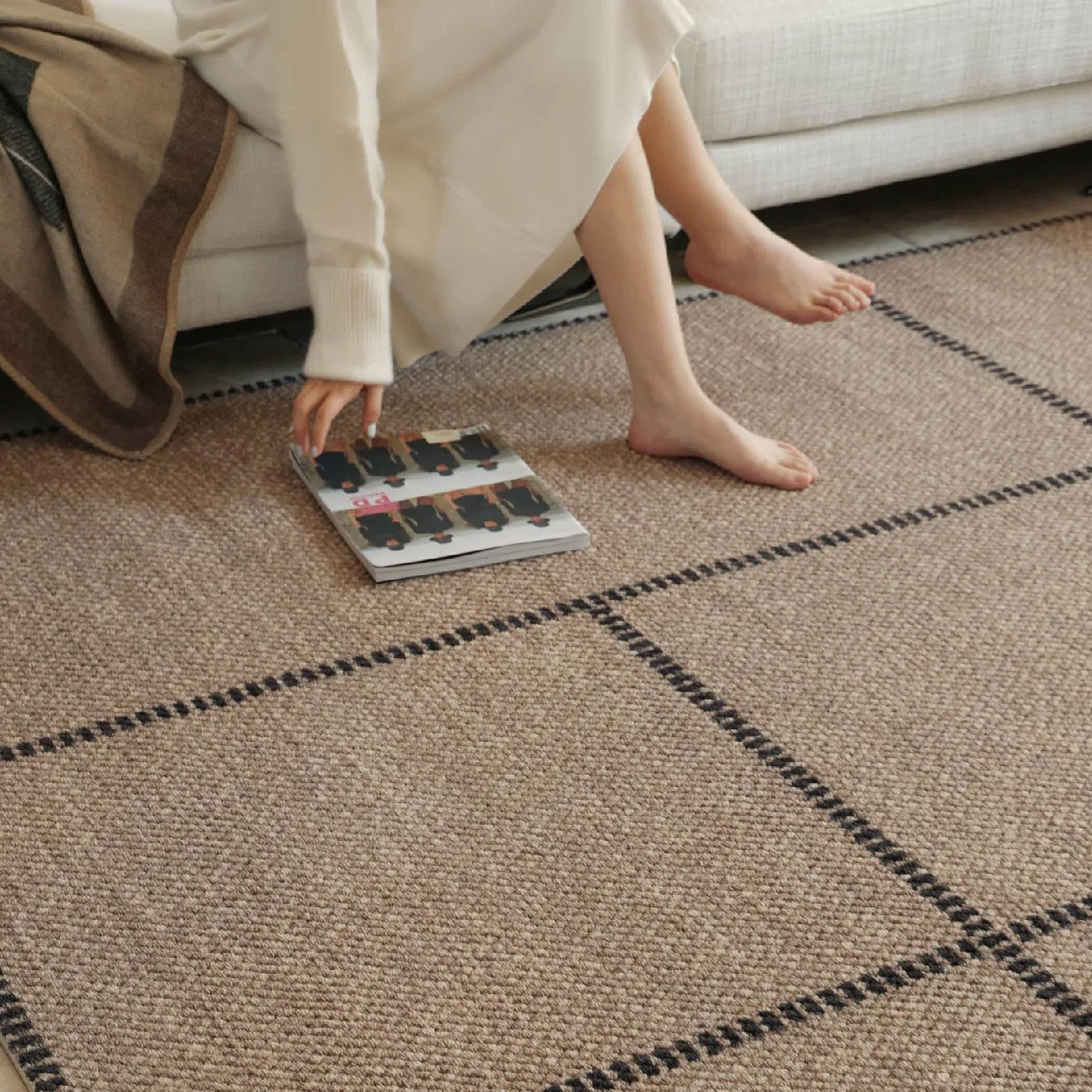 Mocha Color Wool Carpets