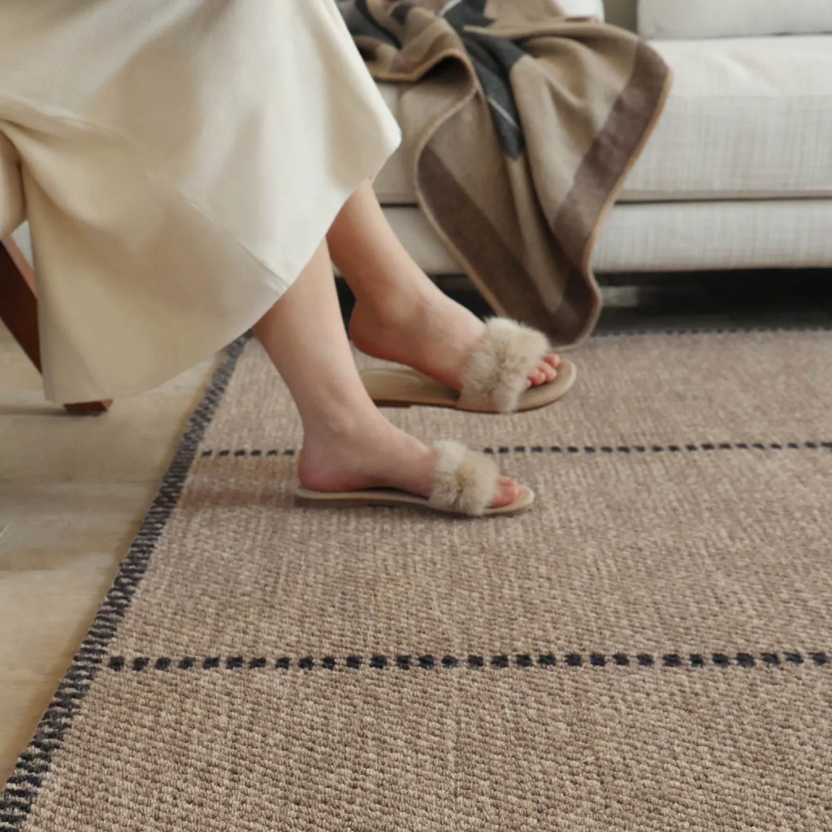 Mocha Color Wool Carpets
