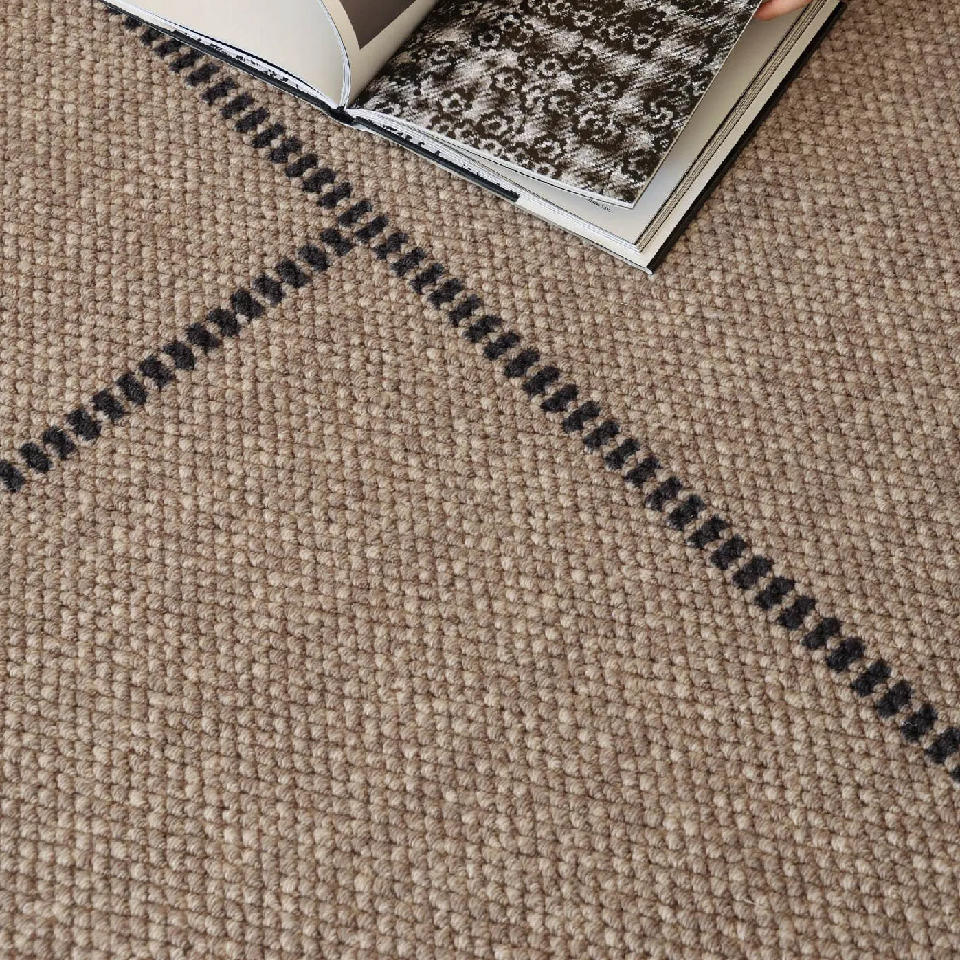 Mocha Color Wool Carpets