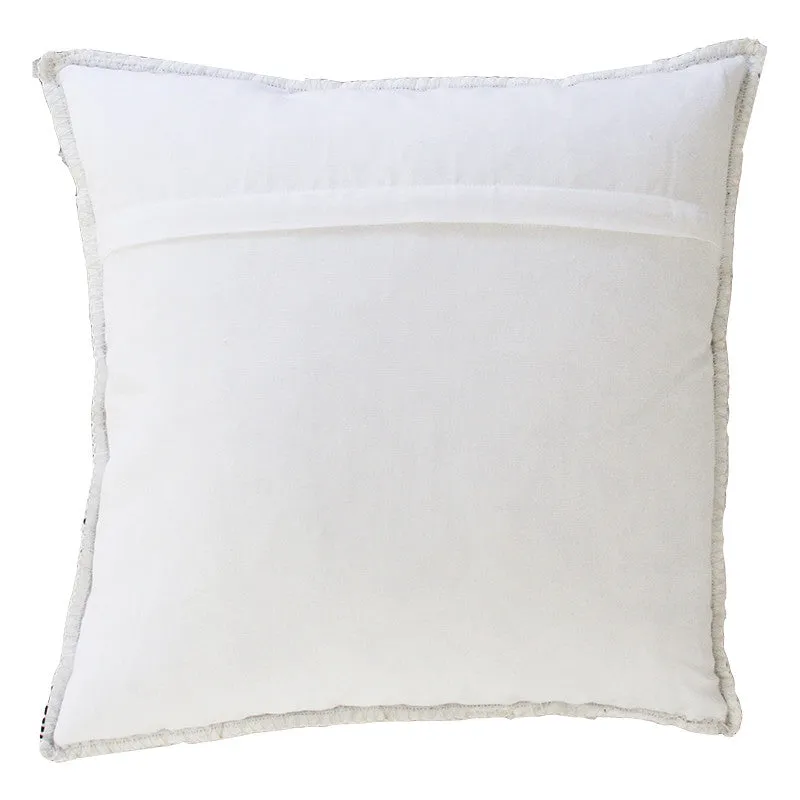 NAVY MERINO WOOL BLEND CUSHION 45cm x 45cm
