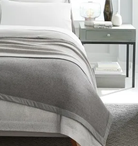 Nerino Gray Wool Blanket - Sferra