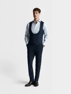 Owens Italian Luxury Slim Navy Waistcoat