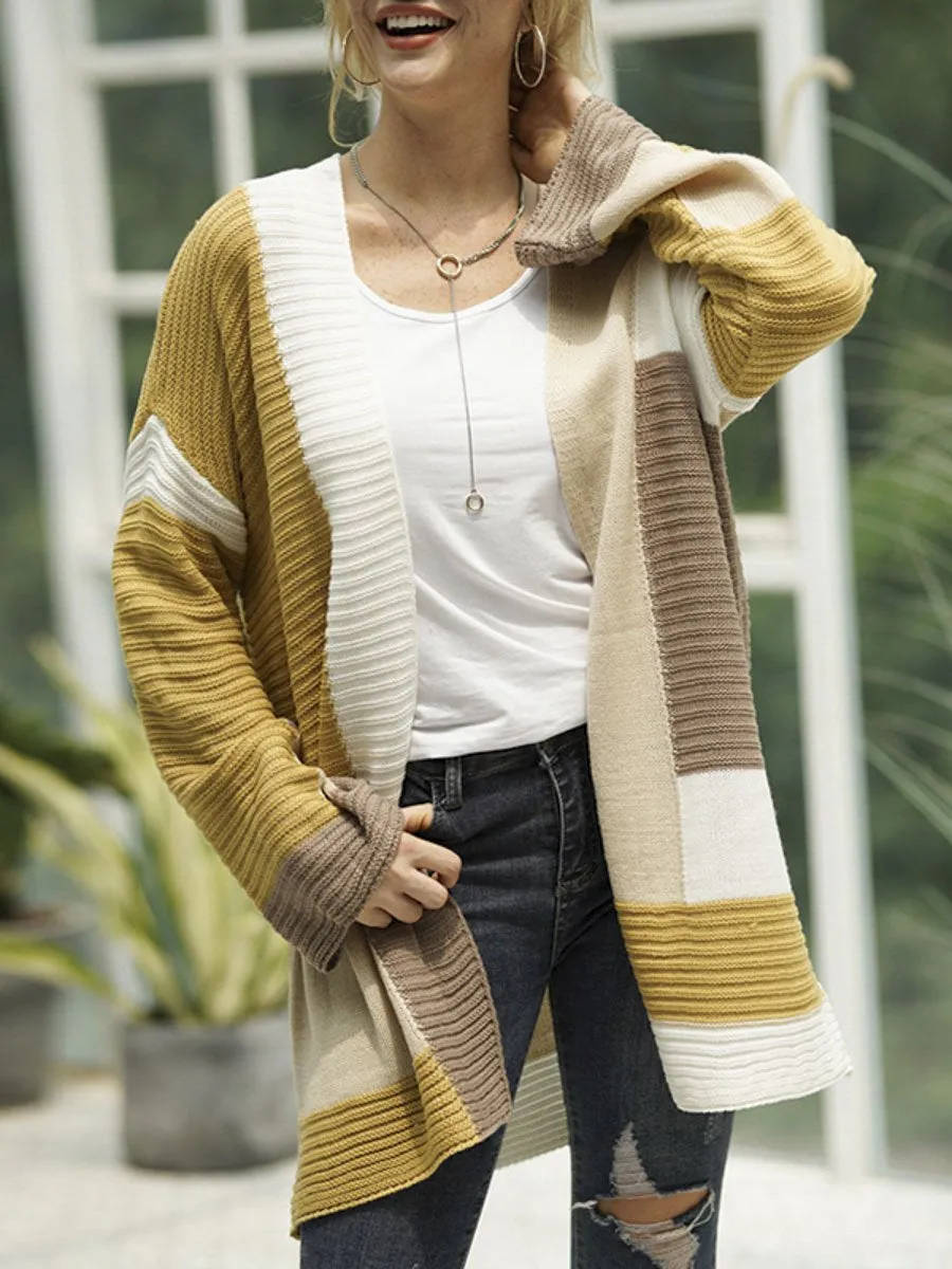 Pixel Block  Knitted Sleeve Vest - Multicolor