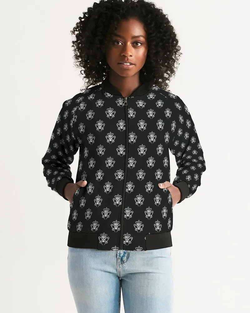 Punk Majesty Logo Pattern Women's Bomber Jacket