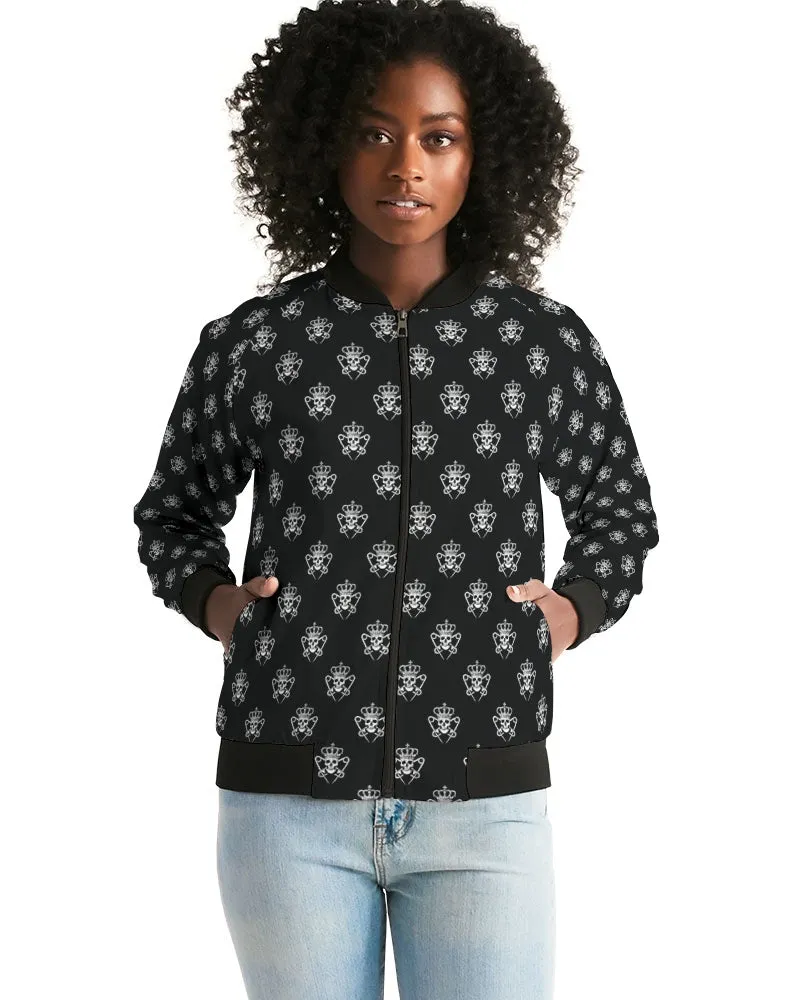 Punk Majesty Logo Pattern Women's Bomber Jacket