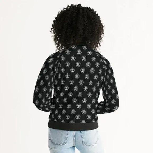Punk Majesty Logo Pattern Women's Bomber Jacket