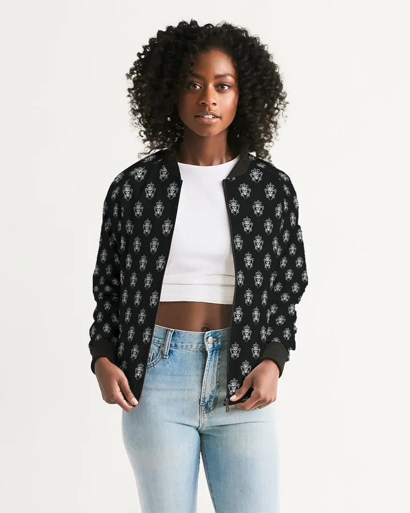 Punk Majesty Logo Pattern Women's Bomber Jacket