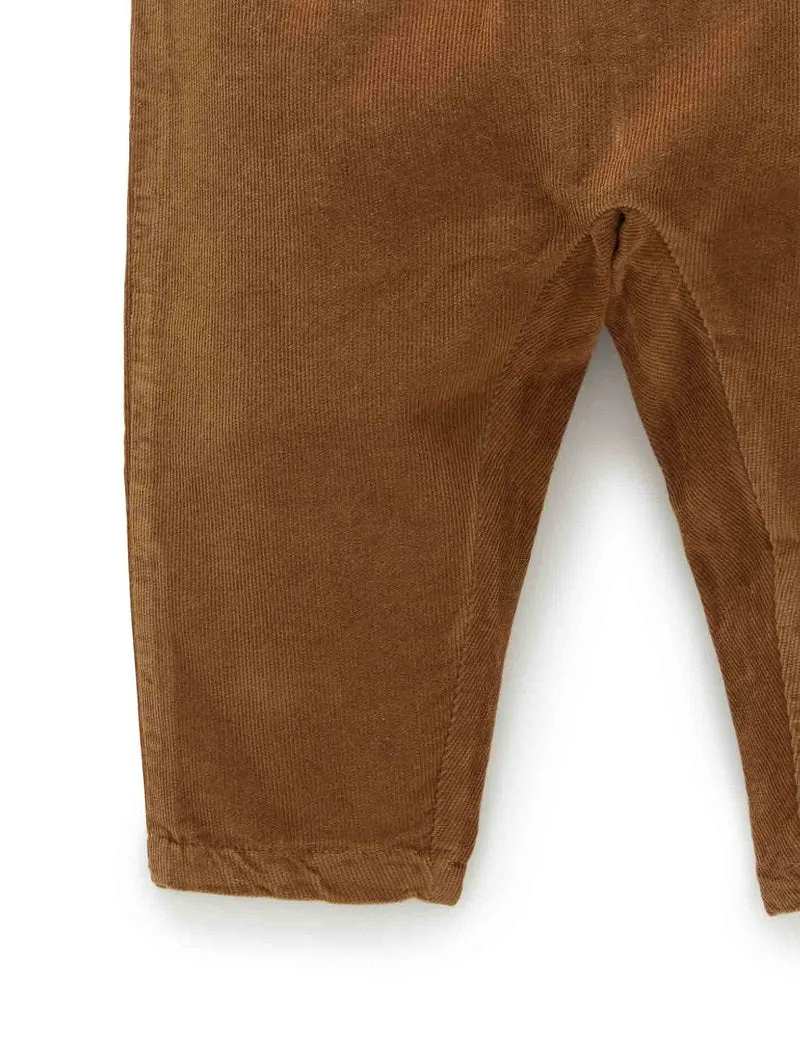 Purebaby Cord Slouch Pant - Maple