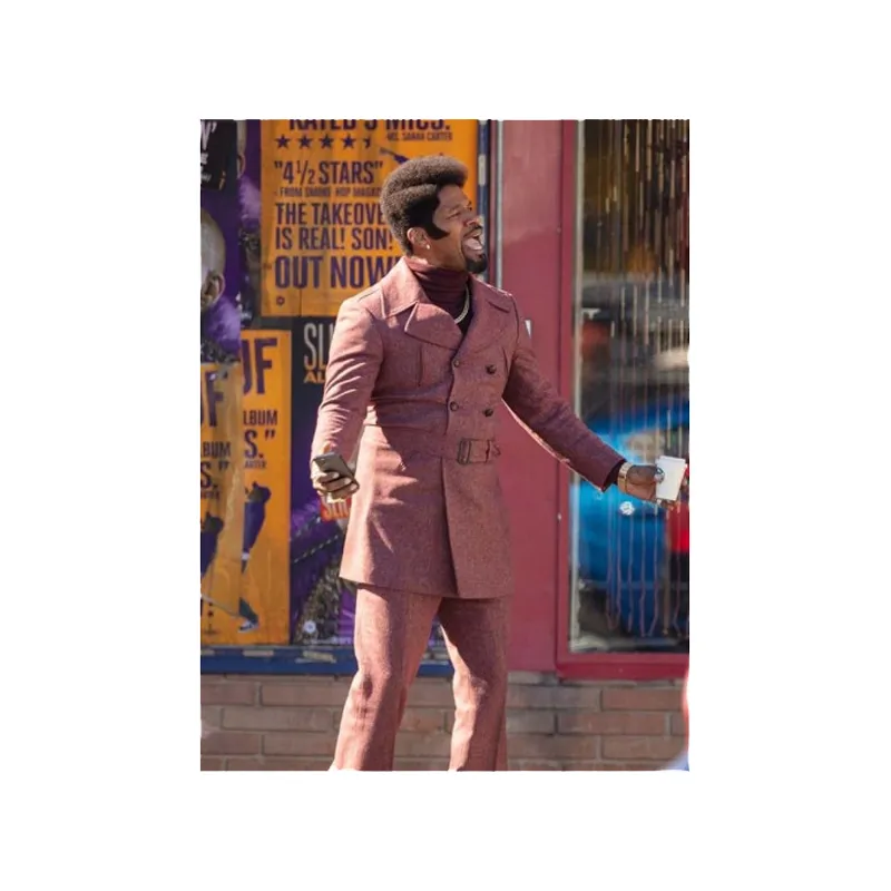 Purple Coat Jamie Foxx They Cloned Tyrone