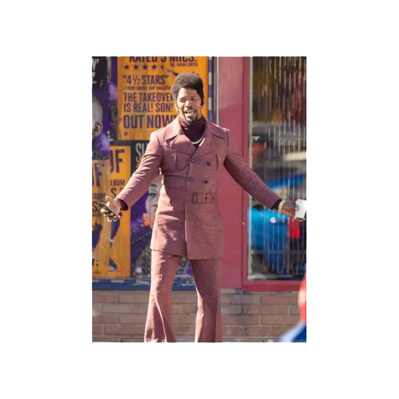 Purple Coat Jamie Foxx They Cloned Tyrone
