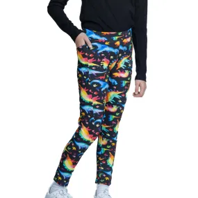 Rainbowsaurus Kids Leggings with Pockets