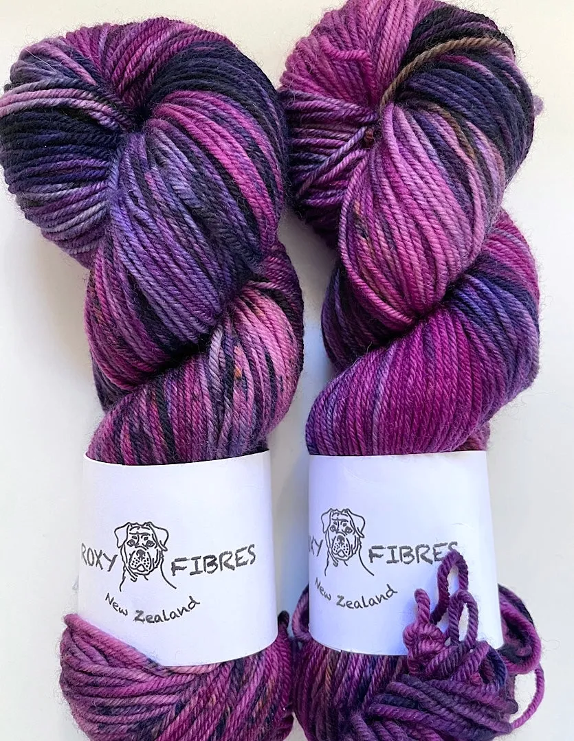 Roxy Fibres - Hand Dyed NZ Merino 8ply