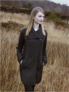 Single Button Plated Coat