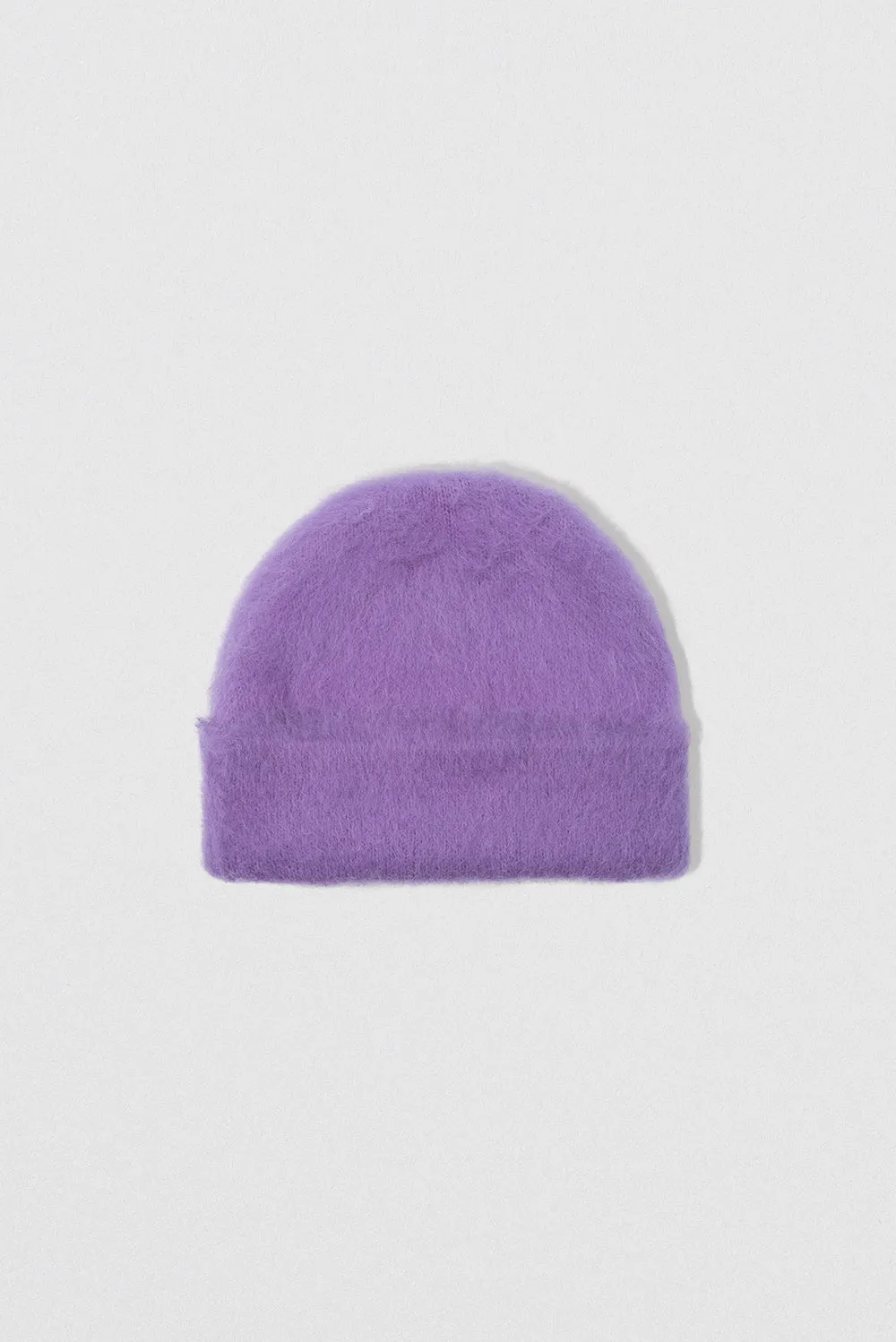 Solid Brushed Hat Lilac Alpaca