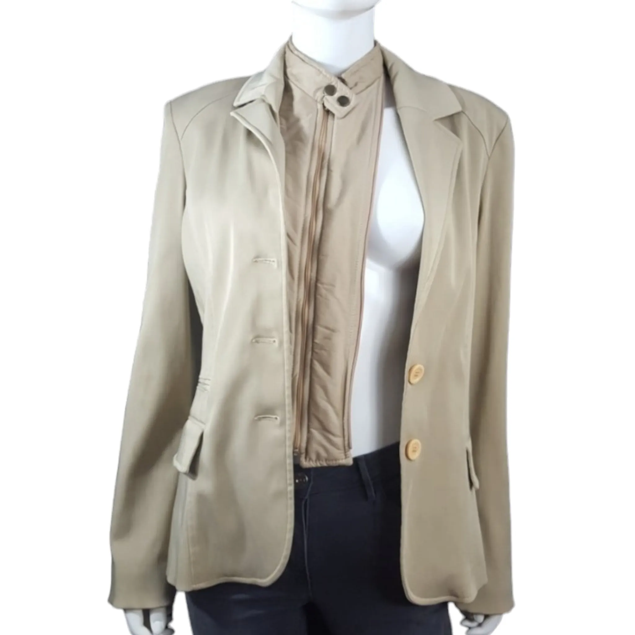 Talco Convertible Zip Blazer Jacket Size 46/M