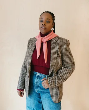 TBCo Merino Pink Triangle Scarf