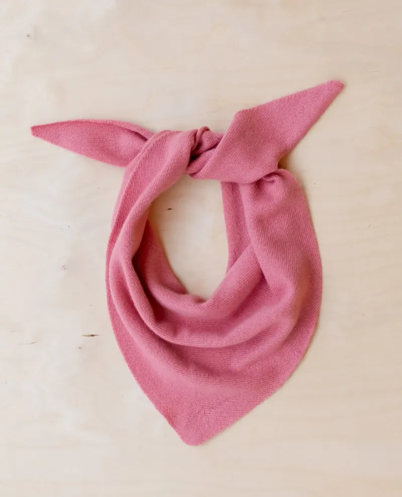 TBCo Merino Pink Triangle Scarf